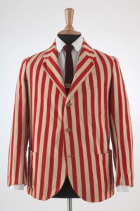 Red and white cotton flannel blazer, c.1928. Museum at FIT purchase.