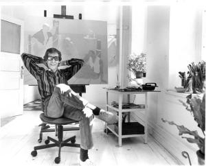 Claude at home in his salon-studio. Source: Cameron Art Museum