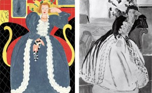 Finished product and earlier stage of Matisse’s The Large Blue Dress (1937). Source: Philadelphia Museum of Art. © 2012 Succession H. Matisse / Artists Rights Society (ARS), New York