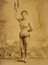 Photograph of the artist, Miss La La (c. 1880). Albumen silver print. Source: Zimmerli Art Museum, Rutgers University