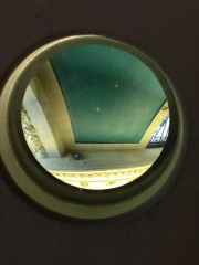 Look closely to find this minute secret portal: Ledge with Lunette, 2013 by Patrick Jacobs