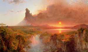Frederic Edwin Church’s depiction of the volcanic eruption in Ecuador -- Cotopaxi, painted in 1862 and exhibited the following year. Source: Detroit Institute of Arts.