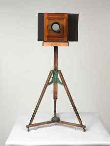 Matthew Brady’s 1860s studio camera is part of the Met’s show. Source: Lowenthell Family Photography Collection.