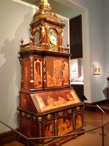 Mr. Roentgen's Berlin Secretary Cabinet, the viral NYC museum YouTube sensation, awaiting visitors in Met Gallery 553