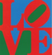 Aluminum panel of the career-stopping work. LOVE, 1968. Source: Whitney Museum of American Art. © 2013 Morgan Art Foundation, ARS, NY