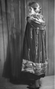 Max Meyer’s hooded evening coat, inspired by the AMNH Koryak coat. Source: AMNH