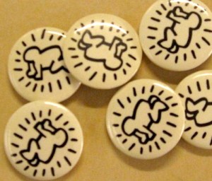 Keith’s “Radiant Baby” buttons in the NYHS collection, gifted by Roy Eddey. 