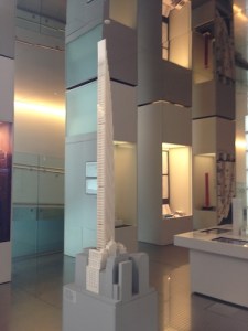 Architect model of 111 West 57th Street soars over surrounding buildings