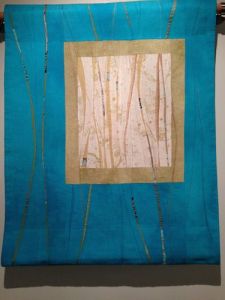 Abstract Second Prize quilt by Beth Carney of Yonkers, Chasms 16: Under the Stars