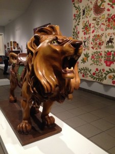 Brooklyn’s Lion, carved in 1910 by Marcus Charles Illions, who worked at the carousel shop and later set up his own studio