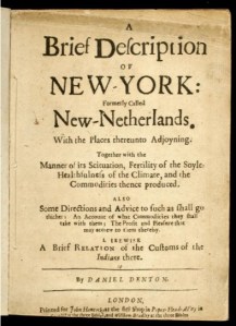 New York's first guide book from 1640