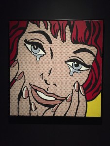 Sturtevant’s 1967-1968 oil on canvas,Study for LIchtenstein’s ‘Happy Tears’