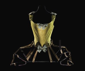 Articulated French pannier made of iron, leather, and fabric tape, 1770. Source: Les Arts Décoratifs. Photo: Patricia Canino. 