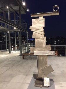 David Smith’s Cubi XXI (1961) enjoys its view of Meatpacking District nightlife from the balcony
