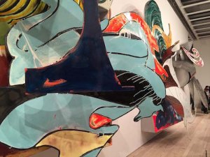 Wall with works from the 1980s Moby Dick series