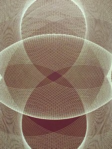 Detail of Generative Painting Transparencies (1965), by Argentine innovator, Eduardo Mac Entyre