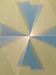 Detail of Argentine painter Miguel Vidal’s 1975 Equilibrium from the OAS Museum