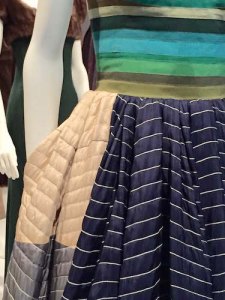 Inspired by elevator padding – silk quilting and grosgrain go to the ball in 2005