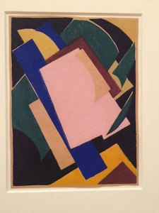 Lyubov Popova’s 1917-1919 print showing Cubo-Suprematist style